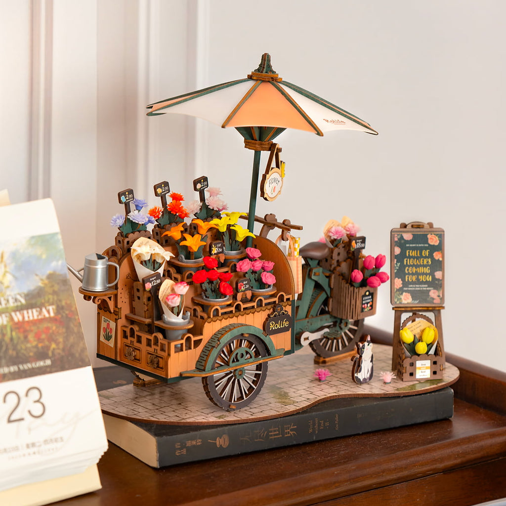 Rolife 3D Wooden Puzzle- Bloosom Cart TGS03