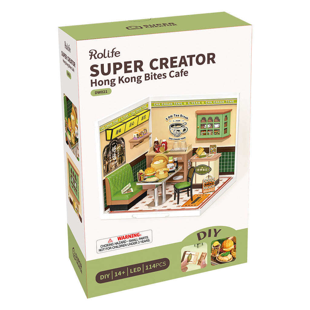 Rolife Hong Kong Bites Cafe Super Creator Miniature House DW021