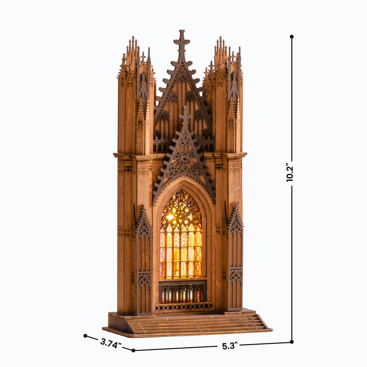 Rolife 3D Wooden Puzzle - Twin-Tower Cathedral TGA01