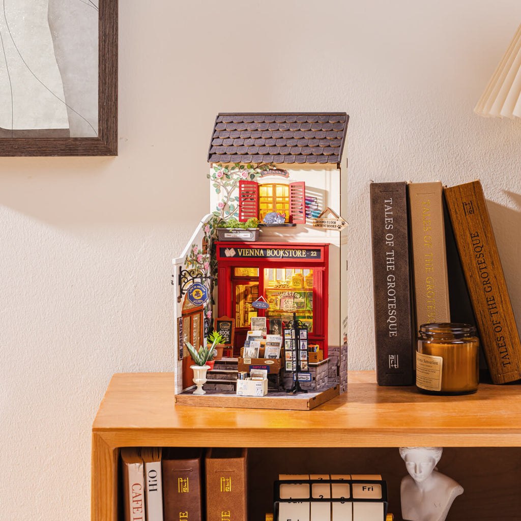 Rolife Vienna Bookstore DIY Miniature House DG183